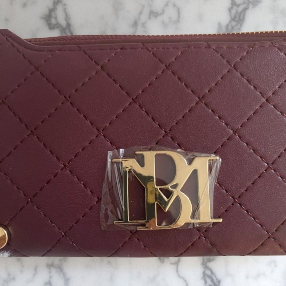 Badgley Mischka Wallet NWT Plum color - Picture 4 of 7